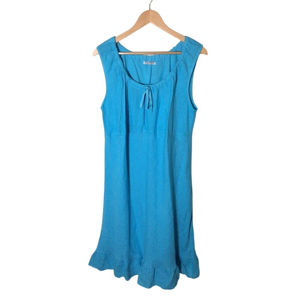 Russ Berens Dress Women's Size XL Blue Knee Length Round Neck Sleeveless